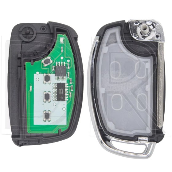 2013-2016 Hyundai Santa Fe / 4-Button NO Chip Flip Key Remote / PN: 95430-4Z101 / TQ8-RKE-3F04 (AFTERMARKET)